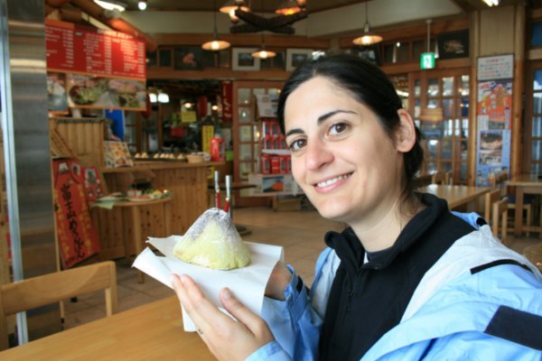 15 Sima decides eating Mt Fuji is far more rewarding than trying to climb it!