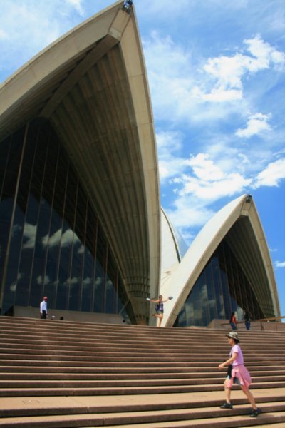 11 Sima shows the scale of the Opera House....can you see her