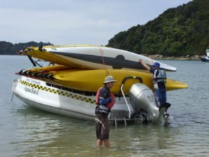 97 Impressive kayak stacking on the watertaxi