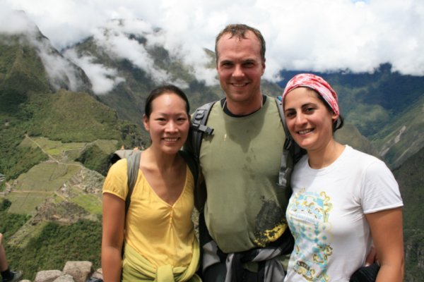 133 Edie, Duncan and Sima on top of Waynapicchu