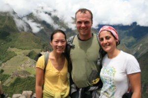 133 Edie, Duncan and Sima on top of Waynapicchu