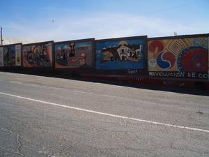 Wandmalerei in Chuquicamata