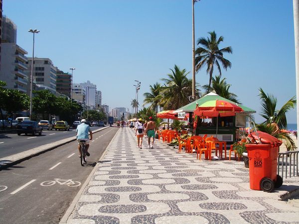 Promenade beim Strand Copacabana
