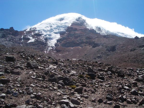beim Vulkan Chimborazo