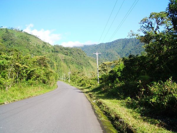 zwischen Baños und Puyo - die Zone aendert langsam ins Tropische