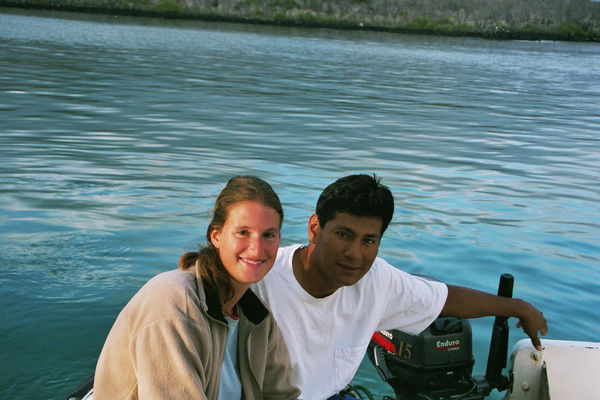 auf den Galapagos - Ramiro und ich