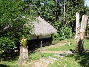 auf der Dschungeltour - Cabañas in der Cuyabeno-Lodge