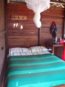 auf der Dschungeltour - Schlafzimmer in der Cuyabeno-Lodge