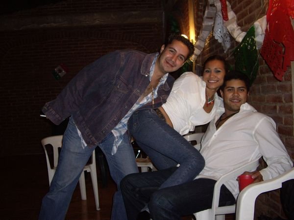 Puebla - Fest der Unabhaengigkeitstag - Ingrid, Eduard und ein Kollege