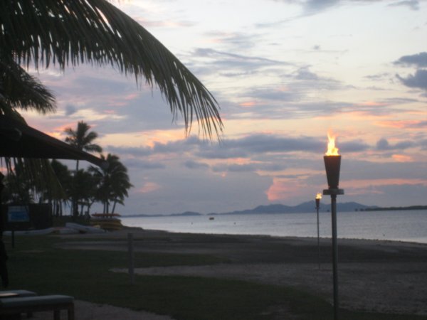 Hotel Beach at dusk