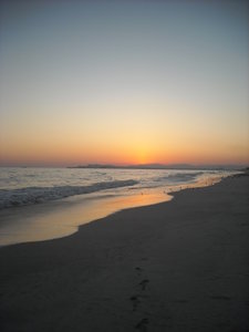 Salalah coast at dusk