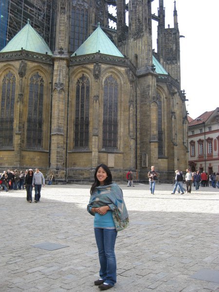 Me in front of the castle