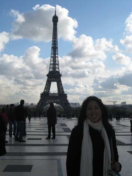 Me in front of the tower