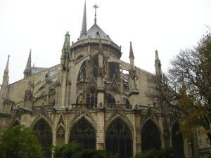 the backside of the cathedral