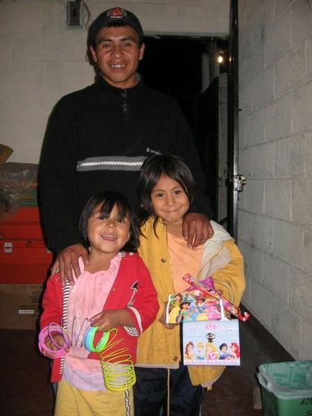Miguel and his daughters stop by for some Christmas treats