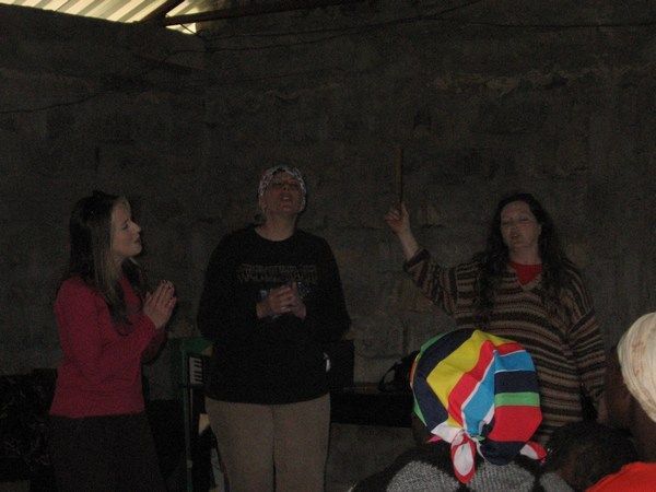 Myra, Margaret and Sherri (sackcloth2joy) perform in church