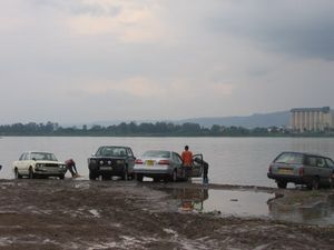 Car wash at Lake Victoria