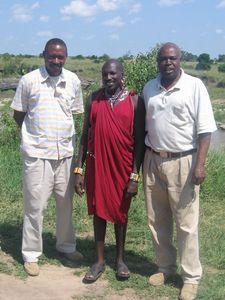 Sammy, Simon, and a  Masai Man