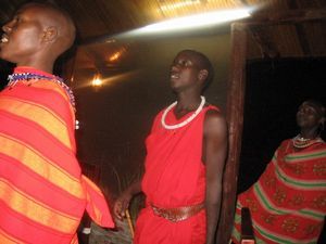 The Masai perform their ceremonial dance