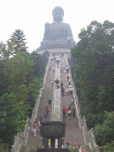 Stairs leading up to the Shrine