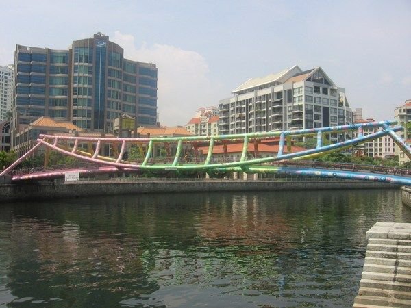 Funky colored bridge