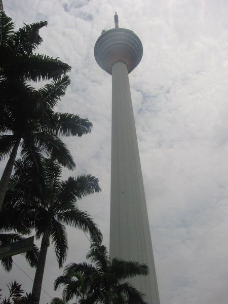 Looking up at the KL Tower