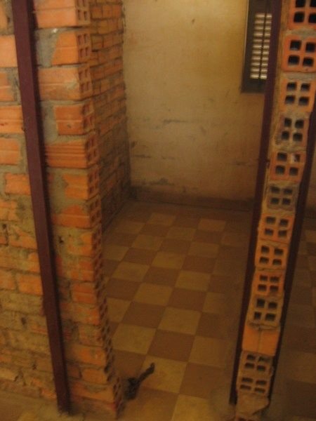 Inside a prisoner cell