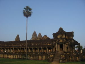 A side view of Angkor Wat