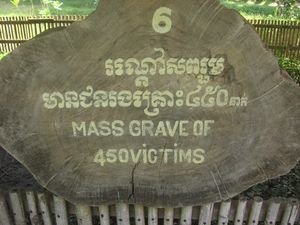 Mass grave of 450 victims