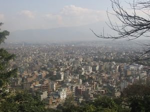 A view of Kathmandu from the Monkey Temple