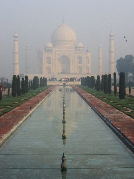 The Taj Mahal in the distance