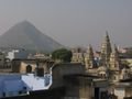 The view from one of many roof top restaurants in Pushkar