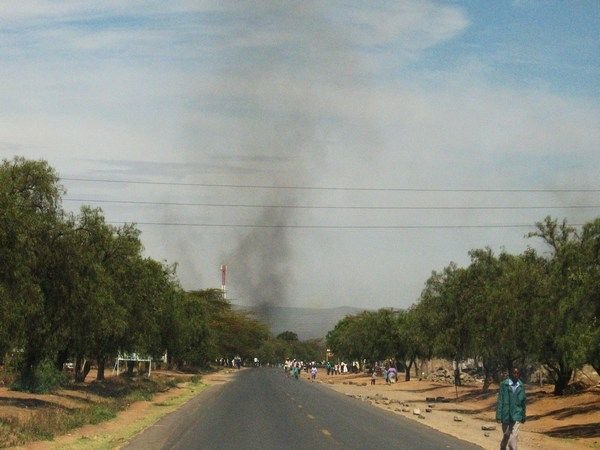 Naivasha burning in the distance