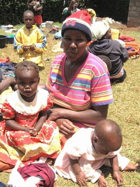 One of many displaced families living in the Limuru camp