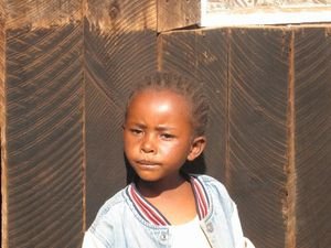A young girl at camp Limuru