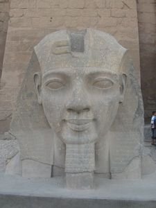 The face of King Ramses II