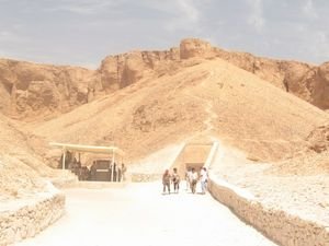 One of the tombs in the Valley of the Kings