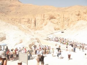 Tourists flock to see the Valley of the Kings