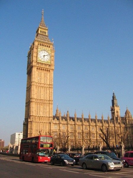 Another look at Big Ben with a British Double Decker bus out front