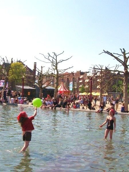 Children playing at a concert in Amsterdam