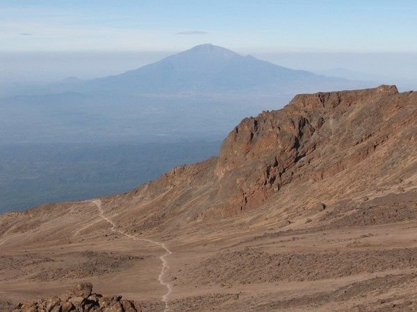 The path to Uhuru Peak, Mt. Kilimanjaro