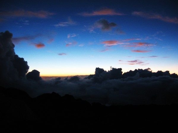Sunset from Mt Kili.
