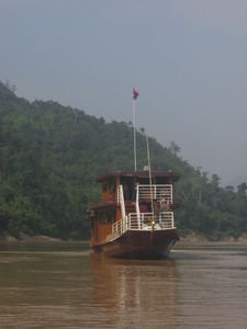 Slow boat down the Mekong River
