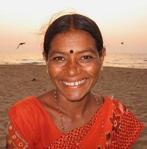An Indian lady in Goa