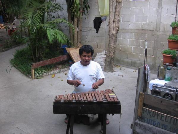 Juan Playing la Marimba