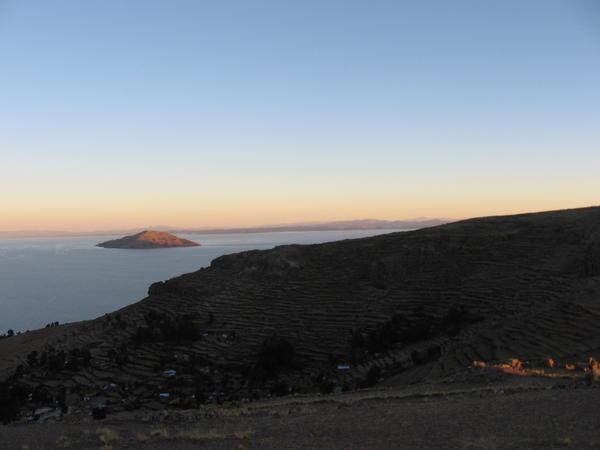 Taquile Island in the Distance