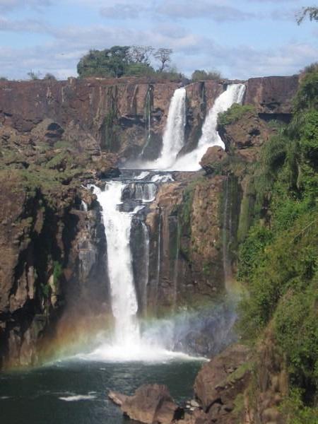 Crashing Waters of Iguazù Create a Rainbow