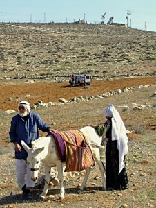 Illegal Outpost and Palestinian farmers