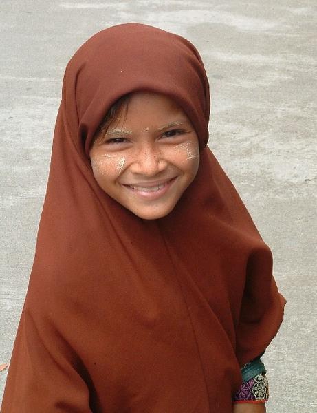 Burmese Muslim girl