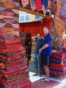 Visiting another brother's rug shop